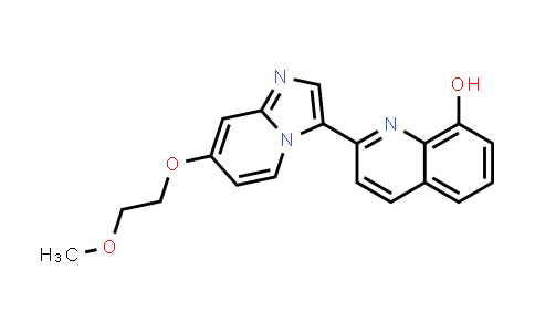 CAS No. 1067914-75-3, 8-Quinolinol, 2-[7-(2-methoxyethoxy)imidazo[1,2-a]pyridin-3-yl]-