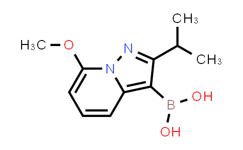 CAS No. 1068160-64-4, (2-Isopropyl-7-methoxypyrazolo[1,5-a]pyridin-3-yl)boronic acid