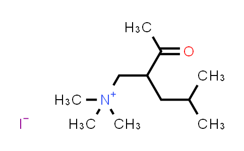 CAS No. 1069-62-1, 2-Acetyl-N,N,N,4-tetramethylpentan-1-aminium iodide