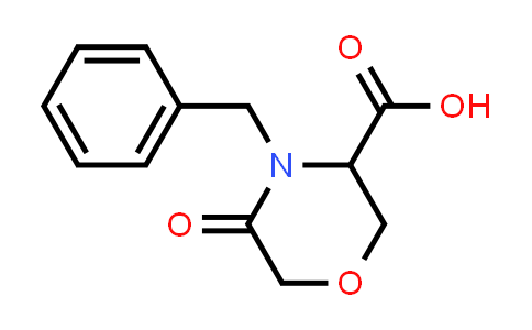 CAS No. 106910-79-6, 4-Benzyl-5-oxomorpholine-3-carboxylic acid