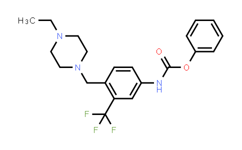 CAS No. 1069112-56-6, Carbamic acid, N-[4-[(4-ethyl-1-piperazinyl)methyl]-3-(trifluoromethyl)phenyl]-, phenyl ester