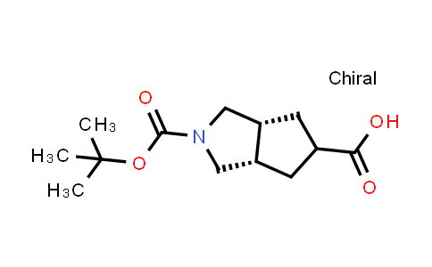 CAS No. 1069113-47-8, rel-(3aR,6aS)-2-(tert-Butoxycarbonyl)octahydrocyclopenta[c]pyrrole-5-carboxylic acid