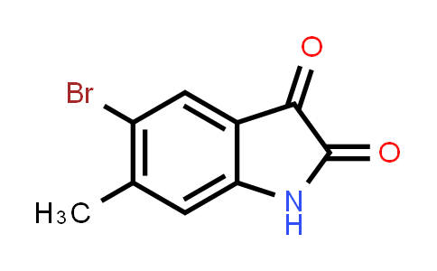 CAS No. 106976-23-2, 5-Bromo-6-methylindoline-2,3-dione