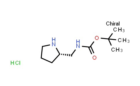 CAS No. 1070968-08-9, tert-Butyl (S)-(pyrrolidin-2-ylmethyl)carbamate hydrochloride
