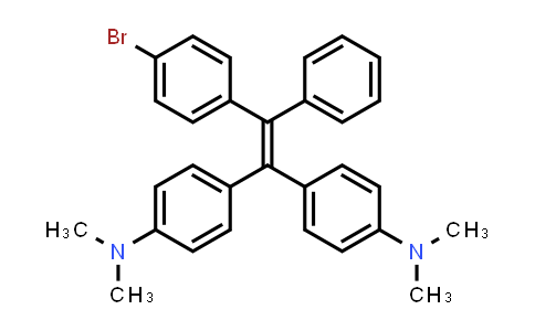 CAS No. 1071547-23-3, 4,4'-(2-(4-Bromophenyl)-2-phenylethene-1,1-diyl)bis(N,N-dimethylaniline)