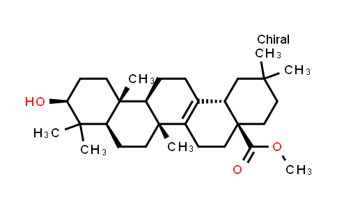 CAS No. 107160-24-7, 27-Norolean-13-en-28-oic acid, 3β-hydroxy-, methyl ester