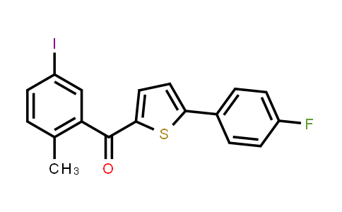 CAS No. 1071929-08-2, 2-(5-Iodo-2-Methylbenzoyl)-5-(4-fluorophenyl)thiophene
