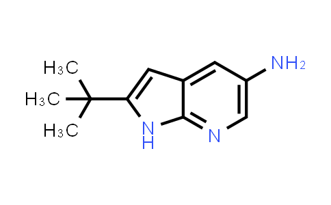 CAS No. 1072085-64-3, 1H-Pyrrolo[2,3-b]pyridin-5-amine, 2-(1,1-dimethylethyl)-