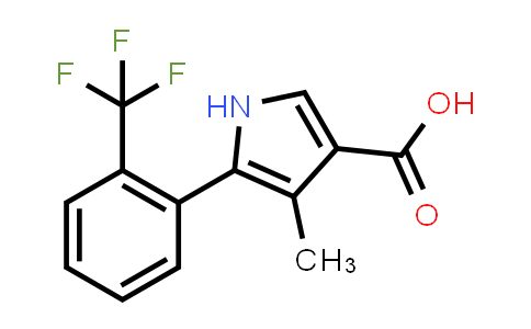 CAS No. 1072160-93-0, 4-Methyl-5-(2-(trifluoromethyl)phenyl)-1H-pyrrole-3-carboxylic acid