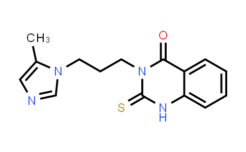 CAS No. 1072441-36-1, 3-(3-(5-methyl-1H-imidazol-1-yl)propyl)-2-thioxo-2,3-dihydroquinazolin-4(1H)-one