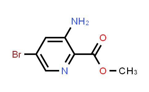 CAS No. 1072448-08-8, Methyl 3-amino-5-bromopyridine-2-carboxylate