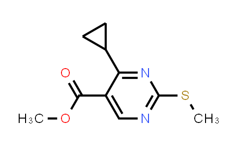 CAS No. 1072944-76-3, Methyl 4-cyclopropyl-2-(methylthio)pyrimidine-5-carboxylate
