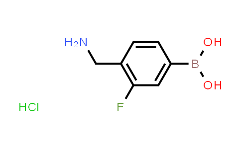 CAS No. 1072946-45-2, (4-(Aminomethyl)-3-fluorophenyl)boronic acid hydrochloride
