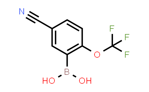 CAS No. 1072946-64-5, (5-Cyano-2-(trifluoromethoxy)phenyl)boronic acid