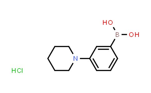 CAS No. 1072952-19-2, (3-(Piperidin-1-yl)phenyl)boronic acid hydrochloride