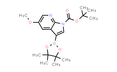 CAS No. 1073338-94-9, tert-Butyl 5-methoxy-3-(4,4,5,5-tetramethyl-1,3,2-dioxaborolan-2-yl)-1h-pyrrolo[2,3-b]pyridine-1-carboxylate