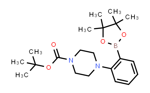 CAS No. 1073354-59-2, tert-Butyl 4-(2-(4,4,5,5-tetramethyl-1,3,2-dioxaborolan-2-yl)phenyl)piperazine-1-carboxylate