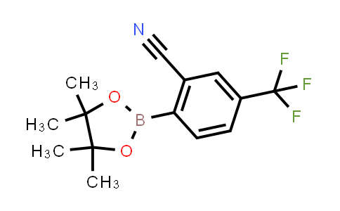 CAS No. 1073355-21-1, 2-(4,4,5,5-Tetramethyl-1,3,2-dioxaborolan-2-yl)-5-(trifluoromethyl)benzonitrile