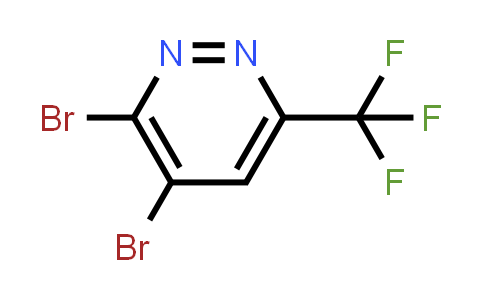 CAS No. 1073525-71-9, 3,4-Dibromo-6-(trifluoromethyl)pyridazine