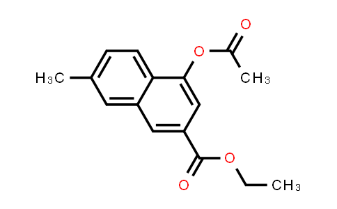 CAS No. 1073554-70-7, 2-Naphthalenecarboxylic acid, 4-(acetyloxy)-7-methyl-, ethyl ester