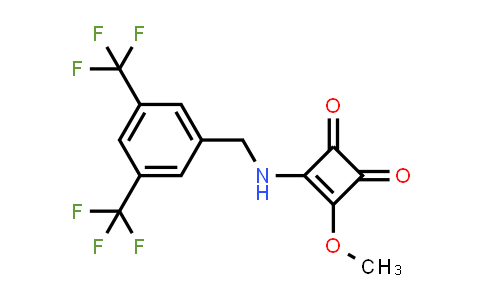 CAS No. 1073917-05-1, 3-[[[3,5-Bis(trifluoromethyl)phenyl]methyl]amino]-4-methoxy-3-cyclobutene-1,2-dione