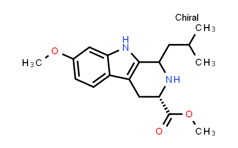 CAS No. 107447-06-3, (3S)-methyl 1-isobutyl-7-methoxy-2,3,4,9-tetrahydro-1H-pyrido[3,4-b]indole-3-carboxylate
