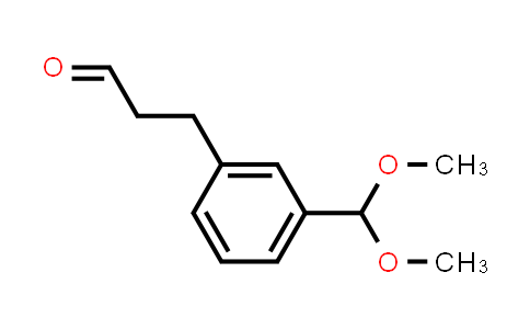 CAS No. 1075176-61-2, Benzenepropanal, 3-(dimethoxymethyl)-