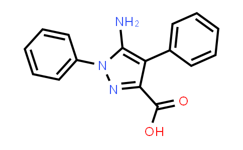 CAS No. 1076197-29-9, 5-amino-1,4-diphenyl-1H-pyrazole-3-carboxylic acid