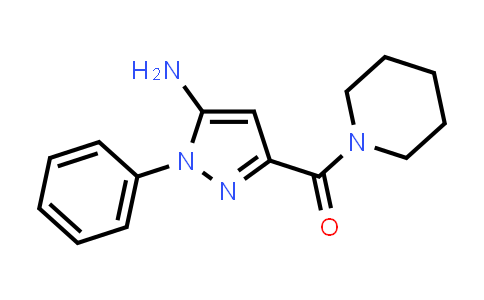 CAS No. 1076197-30-2, (5-amino-1-phenyl-1H-pyrazol-3-yl)(piperidin-1-yl)methanone