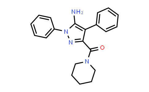CAS No. 1076197-32-4, (5-amino-1,4-diphenyl-1H-pyrazol-3-yl)(piperidin-1-yl)methanone