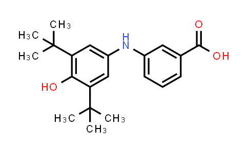 CAS No. 107738-17-0, 3-[[3,5-Bis(1,1-dimethylethyl)-4-hydroxyphenyl]amino]benzoic acid