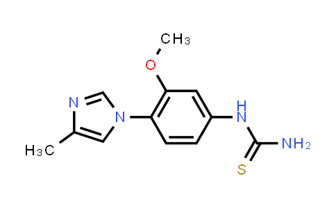 CAS No. 1077628-67-1, 1-(3-Methoxy-4-(4-methyl-1H-imidazol-1-yl)phenyl)thiourea