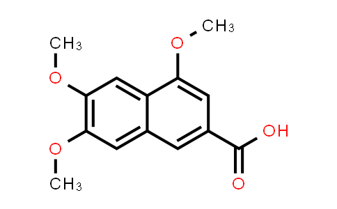 CAS No. 107777-62-8, 2-Naphthalenecarboxylic acid, 4,6,7-trimethoxy-