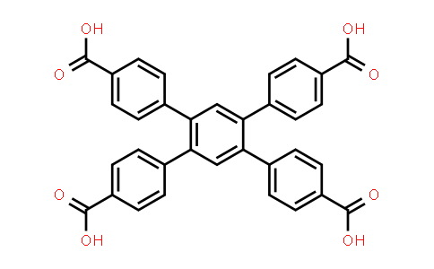CAS No. 1078153-58-8, 4',5'-Bis(4-carboxyphenyl)-[1,1':2',1''-terphenyl]-4,4''-dicarboxylic acid