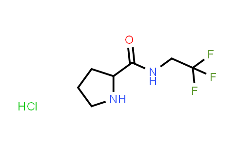 CAS No. 1078163-20-8, N-(2,2,2-trifluoroethyl)pyrrolidine-2-carboxamide hydrochloride