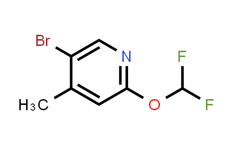 CAS No. 1079352-13-8, 5-Bromo-2-(difluoromethoxy)-4-methylpyridine