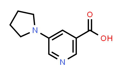 CAS No. 107946-76-9, 5-(Pyrrolidin-1-yl)nicotinic acid