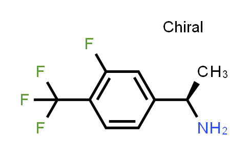 CAS No. 1079656-75-9, (R)-1-(3-Fluoro-4-(trifluoromethyl)phenyl)ethan-1-amine