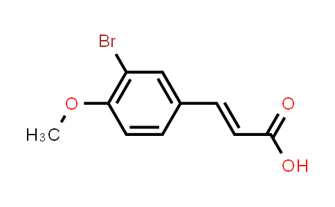 CAS No. 1080-07-5, 3-(3-Bromo-4-methoxyphenyl)acrylic acid