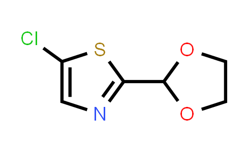 CAS No. 1080061-38-6, 5-Chloro-2-(1,3-dioxolan-2-yl)-1,3-thiazole