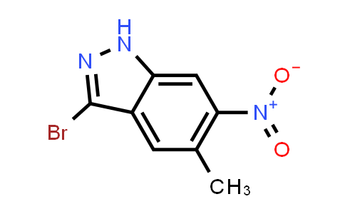 CAS No. 1082040-69-4, 3-Bromo-5-methyl-6-nitro-1H-indazole