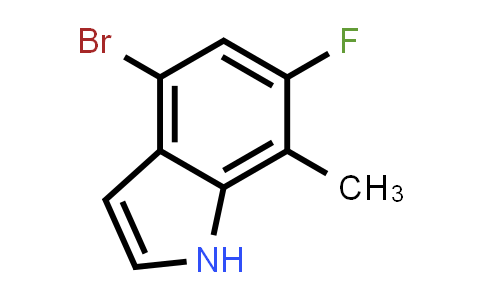 CAS No. 1082040-78-5, 4-Bromo-6-fluoro-7-methyl-1H-indole