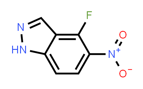 CAS No. 1082041-35-7, 4-Fluoro-5-nitro-1H-indazole