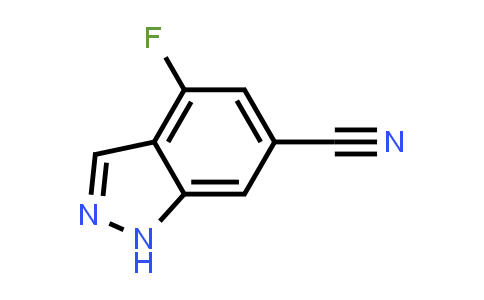 CAS No. 1082041-49-3, 4-Fluoro-1H-indazole-6-carbonitrile