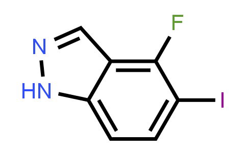 CAS No. 1082041-87-9, 4-Fluoro-5-iodo-1H-indazole