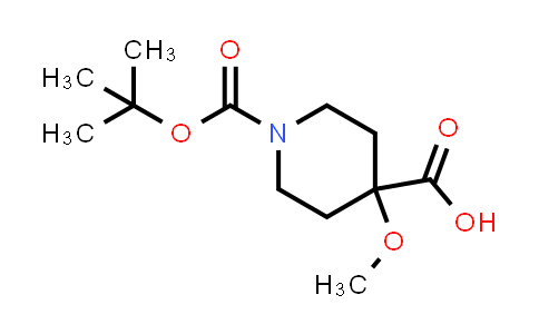 CAS No. 1082042-29-2, 1-[(Tert-butoxy)carbonyl]-4-methoxypiperidine-4-carboxylic acid