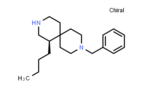 CAS No. 1082204-38-3, 3,9-Diazaspiro[5.5]undecane, 1-butyl-9-(phenylmethyl)-, (1R)-