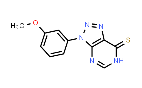 CAS No. 1082437-20-4, 3-(3-Methoxyphenyl)-3,6-dihydro-7H-[1,2,3]triazolo[4,5-d]pyrimidine-7-thione