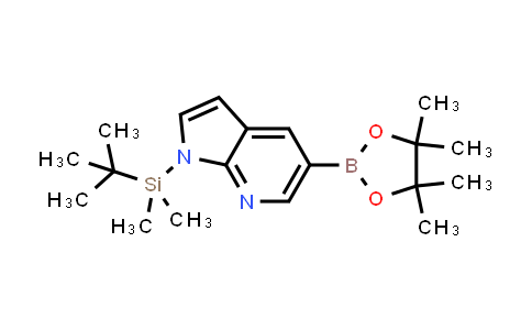 CAS No. 1082525-61-8, 1-(tert-butyldimethylsilyl)-5-(4,4,5,5-tetramethyl-1,3,2-dioxaborolan-2-yl)-1H-pyrrolo[2,3-b]pyridine