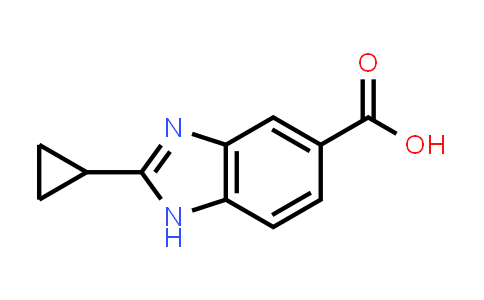 CAS No. 1082847-74-2, 2-Cyclopropyl-1H-benzo[d]imidazole-5-carboxylic acid